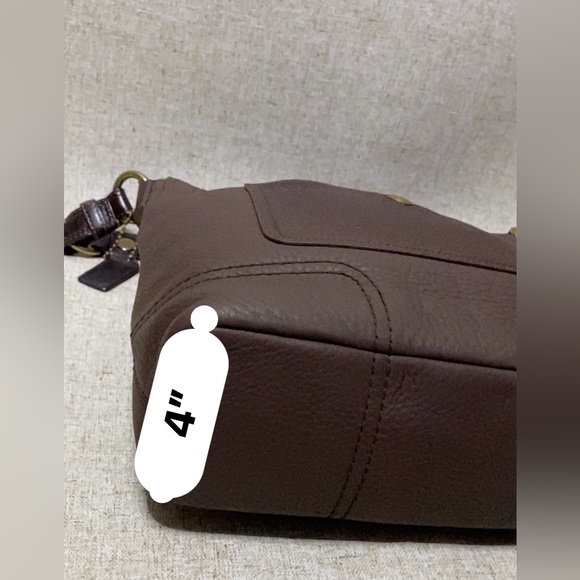 ❌SOLD OUT ❌COACH 100% Authentic COACH 1941 Brown Soft Leather Handbag Purse Tote - Picture 12 of 16